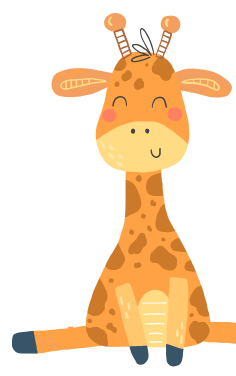 Kids cartoon giraffe